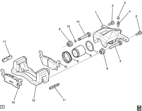 Rear Brake Pads Hummer H3 2006-2010