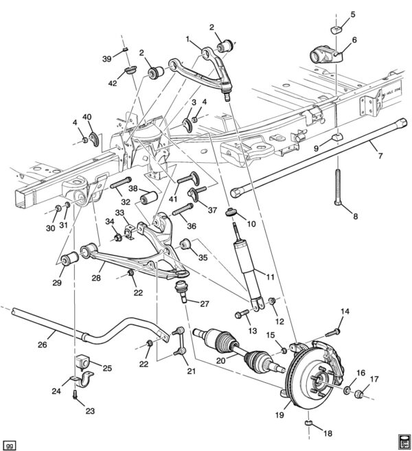 Front Shock Absorber Hummer H3 2006-2010